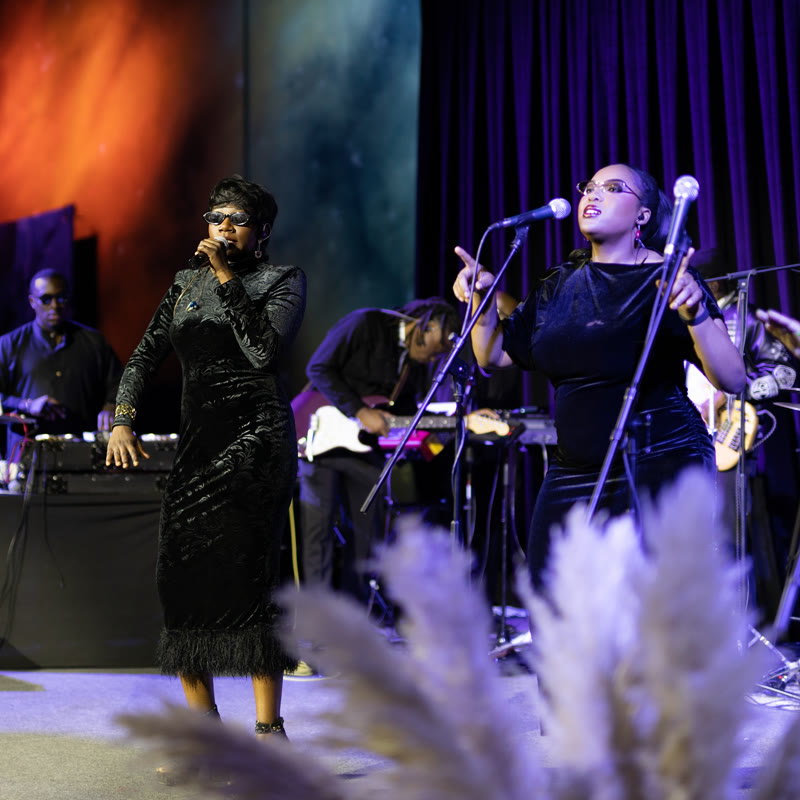 The band performing at Africa LIVE!