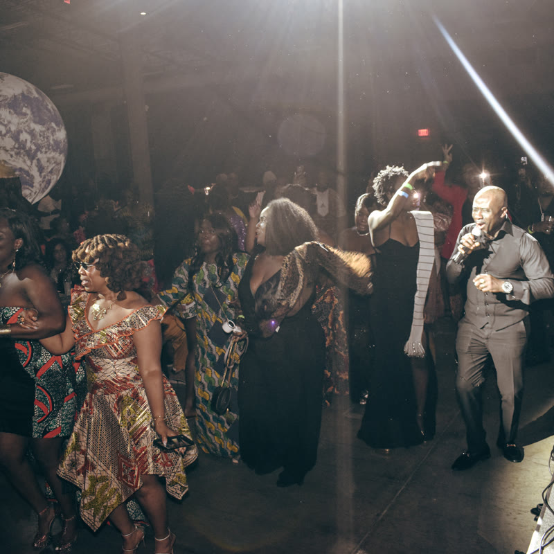 Guests dancing at Africa LIVE!